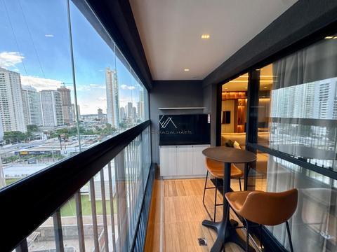 Flat para alugar em Goiânia, Setor Bueno, com 1 suíte, com 51 m², Hub Compact Life